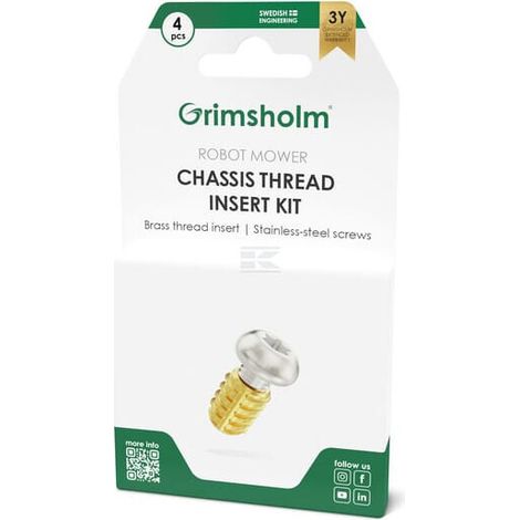 Robot cortac茅sped chassi rosca inserto kit 4 uds. GRIMSHOLM FGP7030