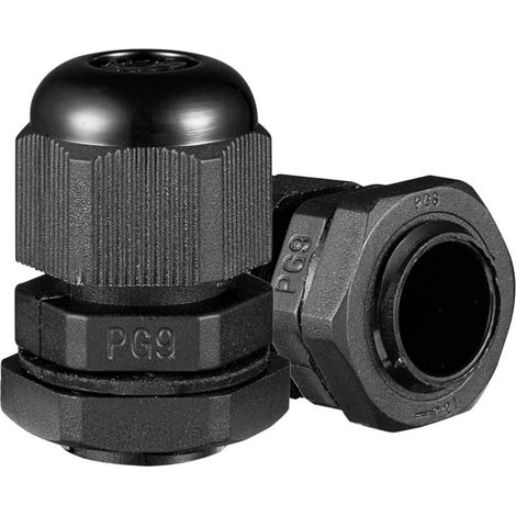 10Pcs PG9 15.2mm câble TRS Farce Gland contre-écrou 4mm-8mm diamètre fil câble (1/5)