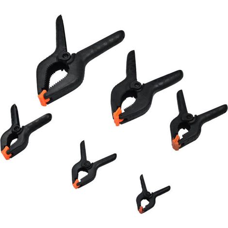 435082 Jeu de 6 pinces de serrage 100 mm (1/4)