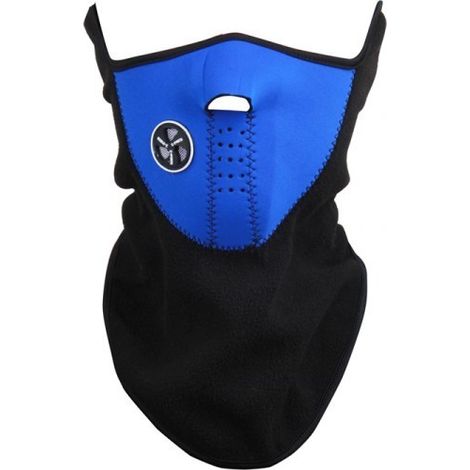 Masque de protection respiratoire pour moto - Cagoule  Couleur: Bleu foncé