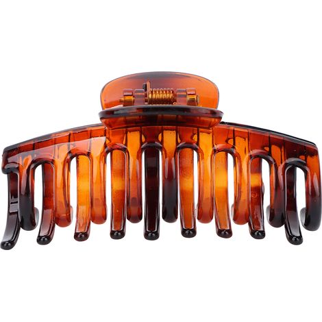 Pince à cheveux large succinite, clip décoratif pour femme, accessoire de coiffure élégant. (1/5)
