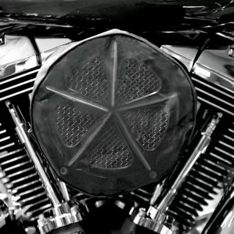 Waterproof, dustproof, and oil-proof protective cover for Harley-Davidson Softtail 883 air filter, splash-proof. (1/4)