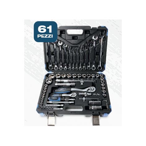 HYUNDAI 59656 SET DI UTENSILI 61 PZ IN VALIGETTA