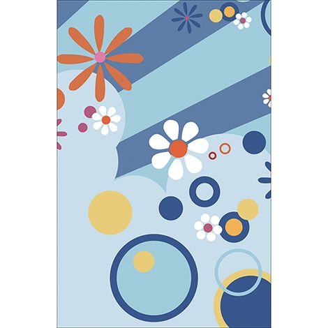 Sticker réfrigérateur et lave vaisselle, flashy couleurs vives déco, 75 cm X 49 cm (1/4)