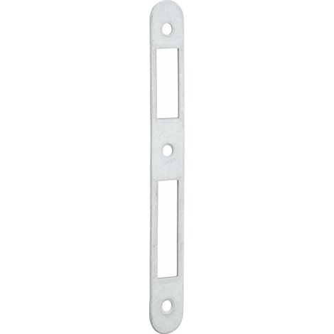 Placa de cierre universal para cerradura de embutir, extremo redondo, sin pestillo THIRARD