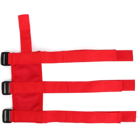 Ceinture de support de fixation d'extincteur de voiture, sangle réglable adaptée pour Jeep Wrangler/GladiatorRed-Crezuo