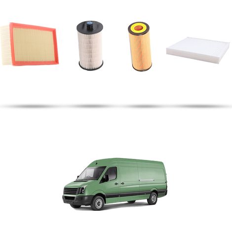 Kit tagliando 4 filtri compatibile con Vw Crafter (2E,2F) 2.5 TDI 80kw Dal 2006 (1/5)