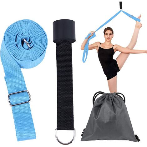 Sangle De Stretching Pour Porte - 3 M - Largeur 3 8 Cm - Pour Entraînement De Souplesse Des Jambes - 1 Pièce (1/5)