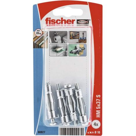 Tapón metálico HM 5X37 con tornillo M 5x40, 4 piezas
