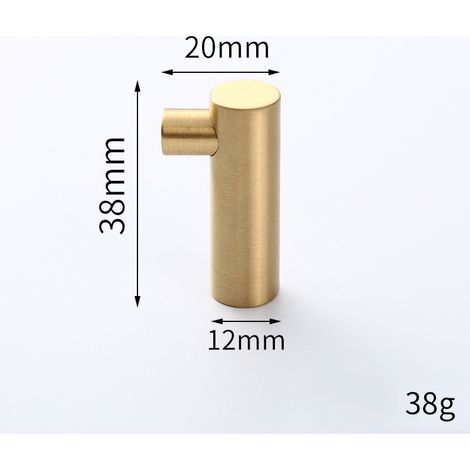 Lntyq Set mit 4 Wandhaken in Form von massivem Goldmessing – für Badezimmer, Küche, Kleideraufbewahrung – widerstandsfähig, dekorativ und zeitgemäß (1/4)