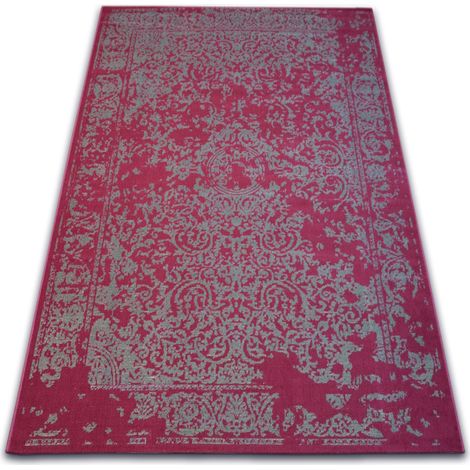 Teppich VINTAGE 22208/082 rotwein / grau klassische Rosette red 200x290 cm