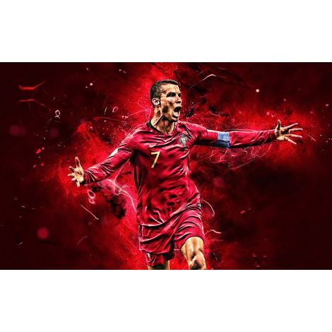 Papier peint panoramique Football - Joueur de Foot - 195 cm x 122 cm (1/2)