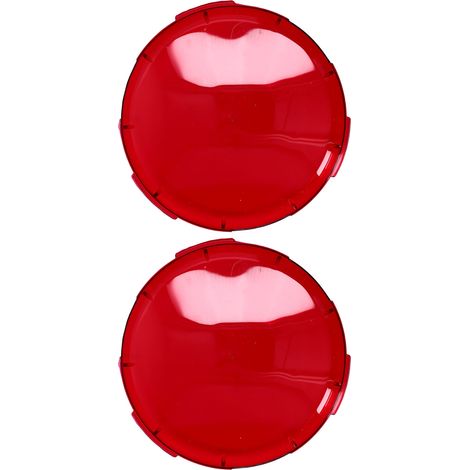 2 Lentilles de Piscine en Plastique Rouge Transparent, Couvercles pour Éclairage de Spa, 19cm (1/5)