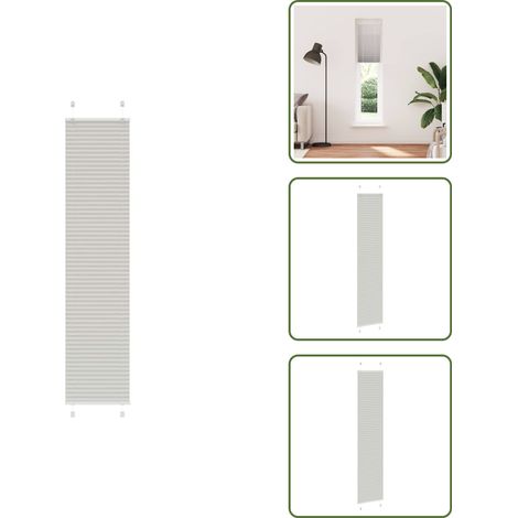 Plissee Hellgrau 40x200 cm Stoffbreite 39,4 cm Polyester - Plissee - Plissees - Faltrollo - Jalousie (1/5)