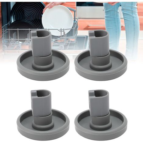 Juego de rodillos de repuesto para lavavajillas (4 piezas) – Accesorio universal para AEG Favorit Privileg Zanussi – PP, 40 x 30 mm, fácil instalación (1/5)