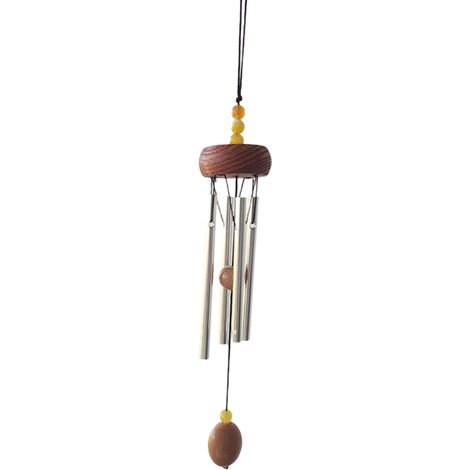 Carillon Éolien - 28 cm - Tubes en Aluminium - Pour Jardin Terrasse Intérieur Extérieur - Rouge - 1 Pièce (1/5)