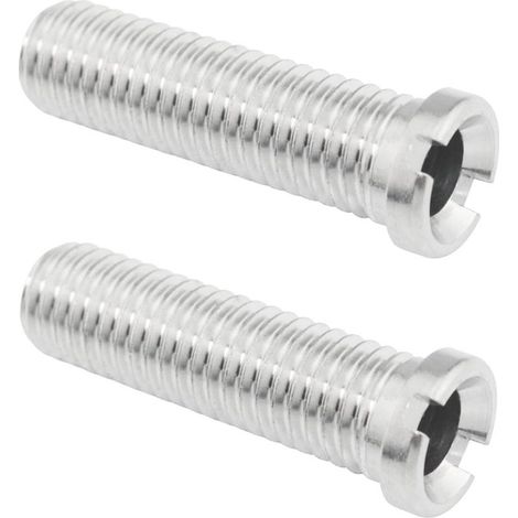 Lot de 2 raccords filetés en acier inoxydable 304 pour bonde de lavabo, 45 mm (1/5)