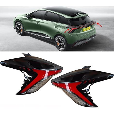 Paire Feux arrières LED complets compatibles MG4 EV / MG Mulan Feu stop, clignotant, feu de recul, carrosserie plastique ABS (1/5)