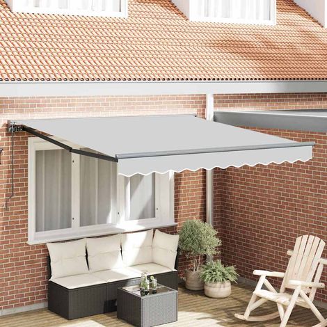 Markisenrahmen Verstellbar Anthrazit 3 x 2,5 m Stahl