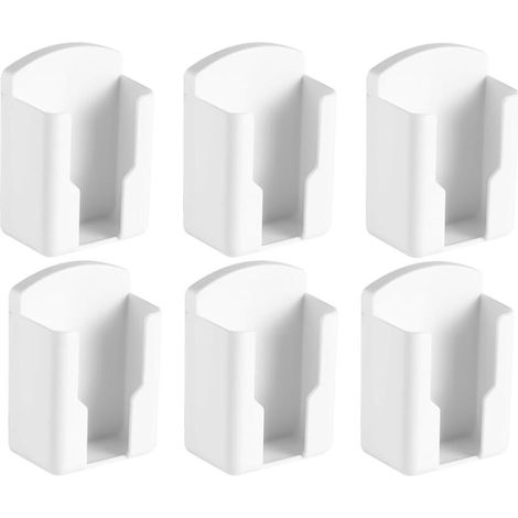 Support de télécommande mural, support de télécommande mural autocollant, support de télécommande mural blanc, pour la maison et le bureau