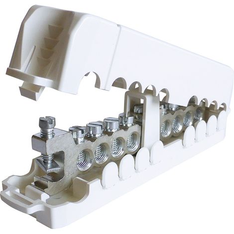 Répartiteur de terre dénud. Alu 8 dérivations MICHAUD ED002