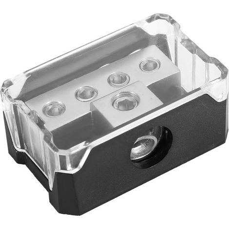 Bloc de distribution d'alimentation 1 voie dans 4 voies hors boîte de connexion de répartiteur d'ampli stéréo audio de voiture (1/5)