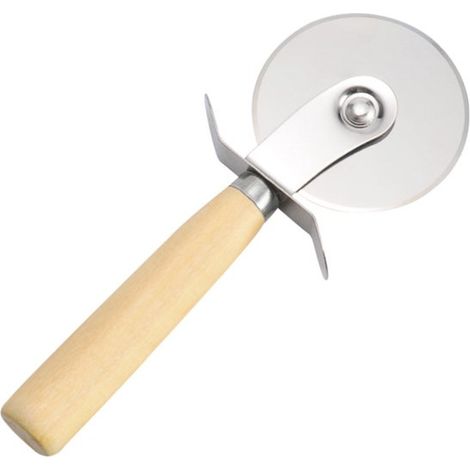 Tagliapizza in acciaio inox monoblocco, coltello per pizza, per tagliare pizza, torte, crostate e waffle, lavabile in lavastoviglie. (1/5)