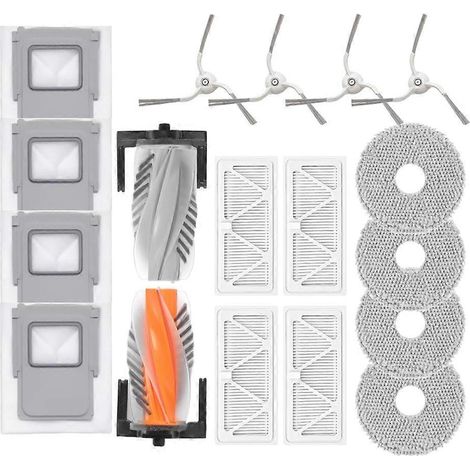 Pièces et accessoires de rechange pour aspirateur robot DJI ROMO S, ROMO A et ROMO P : brosse latérale principale, filtre et sac à poussière. (1/5)
