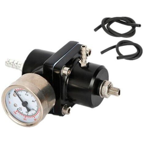 Régulateur de pression de carburant réglable avec manomètre, régulateur de pression de carburant universel 0-140 PSI (1/5)
