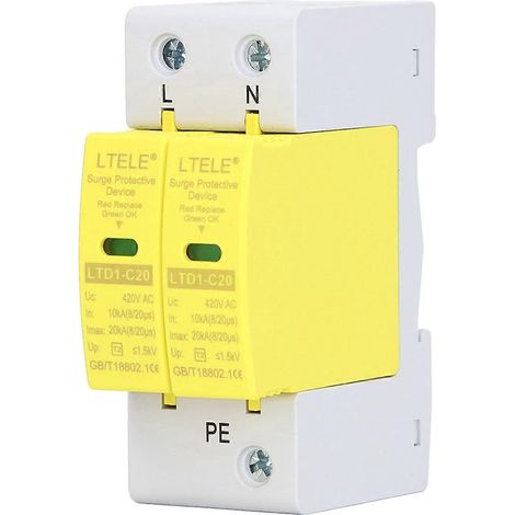 Überspannungsschutzgerät, Leitungsschutzschalter, AC 420 V, 10 kA–20 kA, 2-polig, für elektrische Geräte