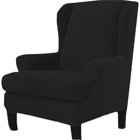 (nior) Housse extensible pour fauteuil à oreilles, housse de chaise élastique, housse de protection
