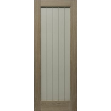 Cottage Oak Glazed 1 Lite Internal Door 1981 x 762mm