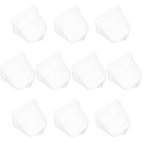 Dômes carrés transparents pour plantes, kit de 10 pièces pour protéger votre jardin - Gain de place et grande durabilité (1/5)