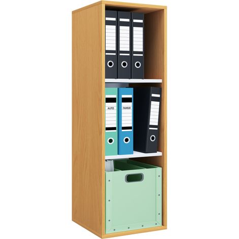 Carpeta de libros de estantería Estante de archivo Lona l 3f 110x35x37 - VCM