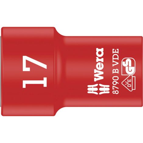 Wera 8790 B VDE 05004961001 Außen-Sechskant VDE-Steckschlüsseleinsatz 17 mm 3/8" (10 mm) (1/4)