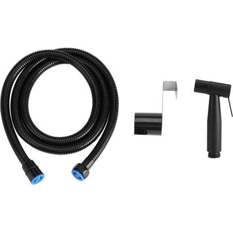 Ensemble pulvérisateur bidet noir – acier inoxydable – toilette main – salle bain