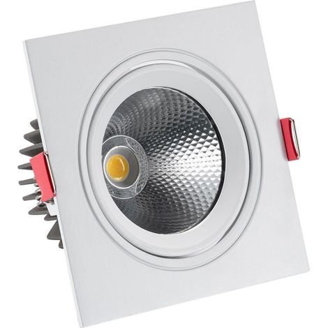 Downlight LED 10W Quadrato Madison Foro Ø 95mm 3000K Bianco Caldo