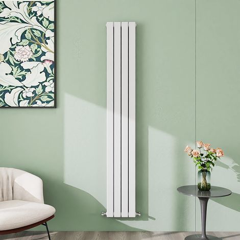 AICA 1800x272mm  White Vertical Designer Radiator Double Flat Panel Heating UK
