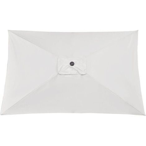 Auvent de parasol de terrasse, remplacement pour parasol extérieur, épais et durable, blanc (1/4)