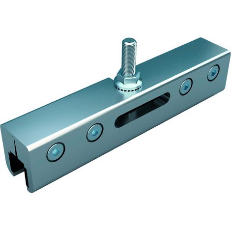 Schiebetürsystem Erweiterungsset für Glasschiebetür CW 75 Silber raumsparende Türinstallation, für Türen bis 100kg, für Wanddicke 100/125 (1/5)