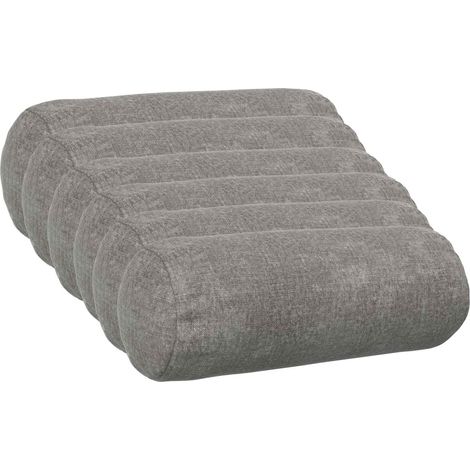 vidaXL Federa 6 pz HEERLEN Grigio Scuro Ø 15 x 40 cm Tessuto Chenille