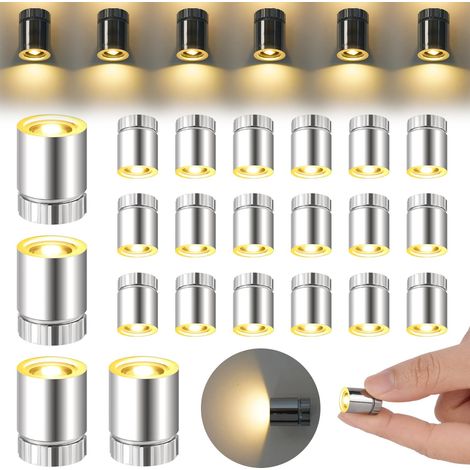 22 pcs Mini Lumières LED, Mini LED à Pile, Petites Lumières pour L'artisanat, pour Lanterne en Papier, Décoration de Maison de Poupée, Blanc Chaud (1/5)
