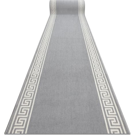 Läufer BCF MORAD Grek griechisch grau 120 cm grey 120x400 cm