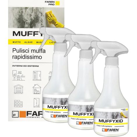 Faren muffyxid 500 ml pulitore antimuffa ad azione rapida igienizzante 2 pezzi (1/5)