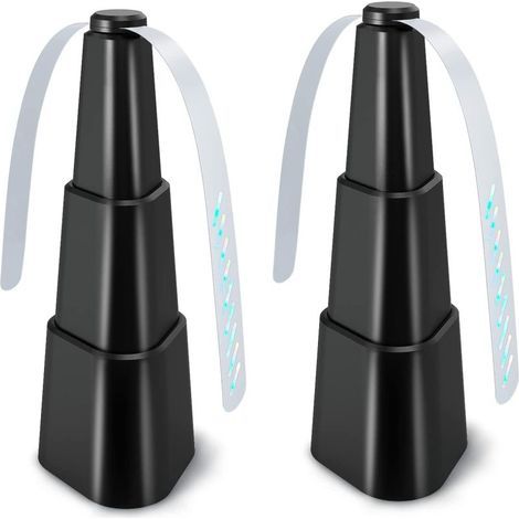 Lot de 2 ventilateurs anti-mouches pour table, pales holographiques (intérieur/extérieur)