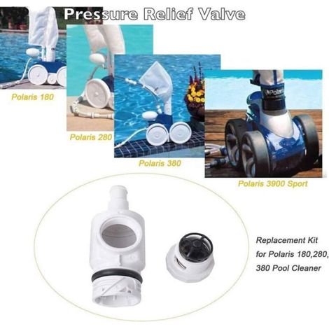 Raccord Rapide D29 UWF - Valve De Décharge De Pression 9-100-9002 - Pour Aspirateurs De Piscine Polaris 180 280 380 480 PRO 3900 Sport - Kit De Remplacement ×2 (1/5)