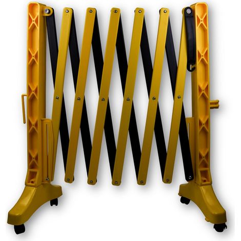 Barrière sécurité RS PRO Jaune en Polyéthylène ( Prix pour 1 )