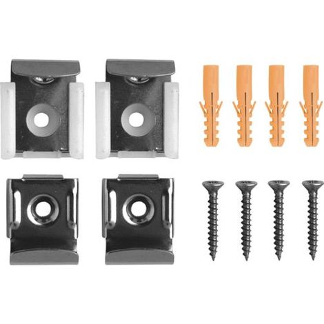 Stedo Pince à miroir, support de miroir, kit de montage de miroir, acier inoxydable