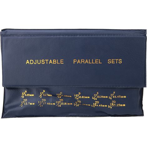 6 pièces cales parallèles réglables en acier, plage de réglage 3/82-1/4 pouces, pour mesure précise (1/5)