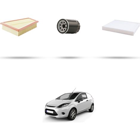 Kit tagliando 3 filtri compatibile con Ford Fiesta VI 1.0 EcoBoost 92kw dal 2012 (1/5)